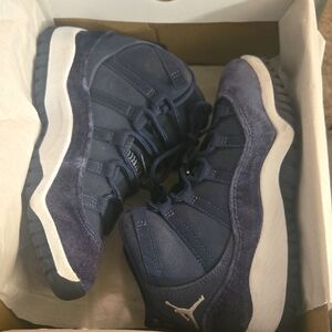 Jordan Blue Sneakers with Suede and Nubuck